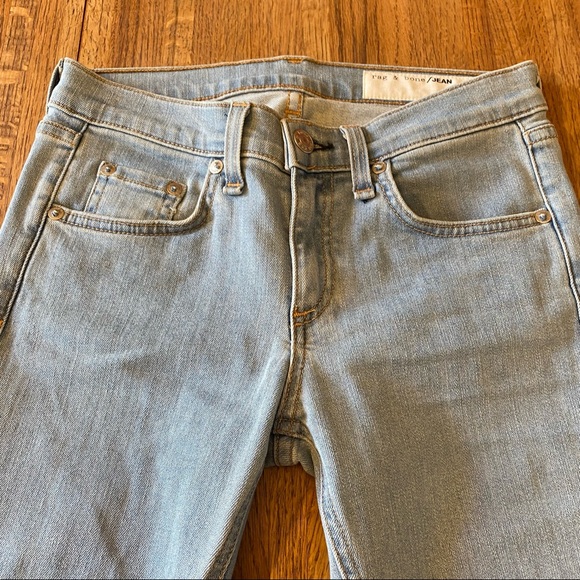 Rag & Bone Stevie Jeans in Bryn with Ankle Tie Detailing Size 25 - Picture 3 of 9